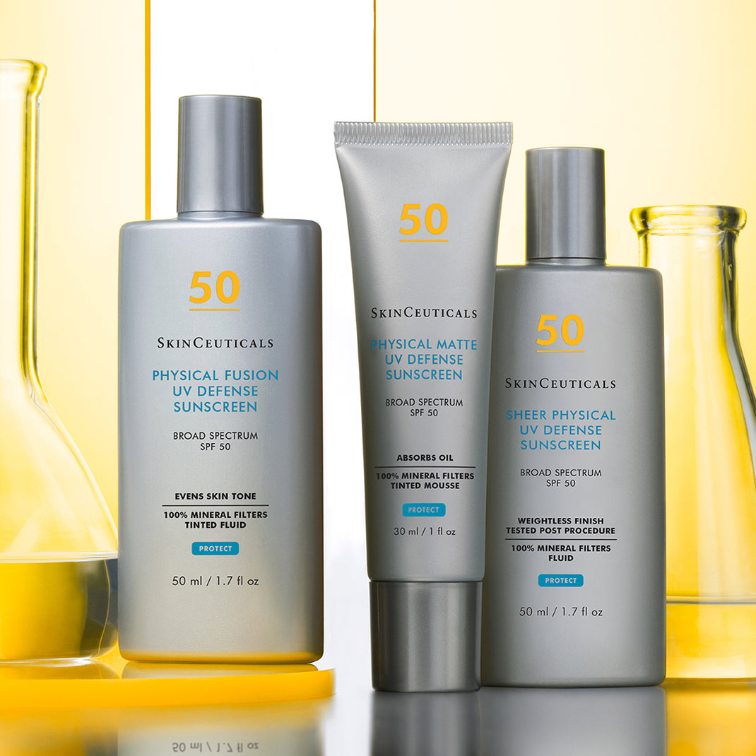 Sunscreen Exp and tinted sunscreens.